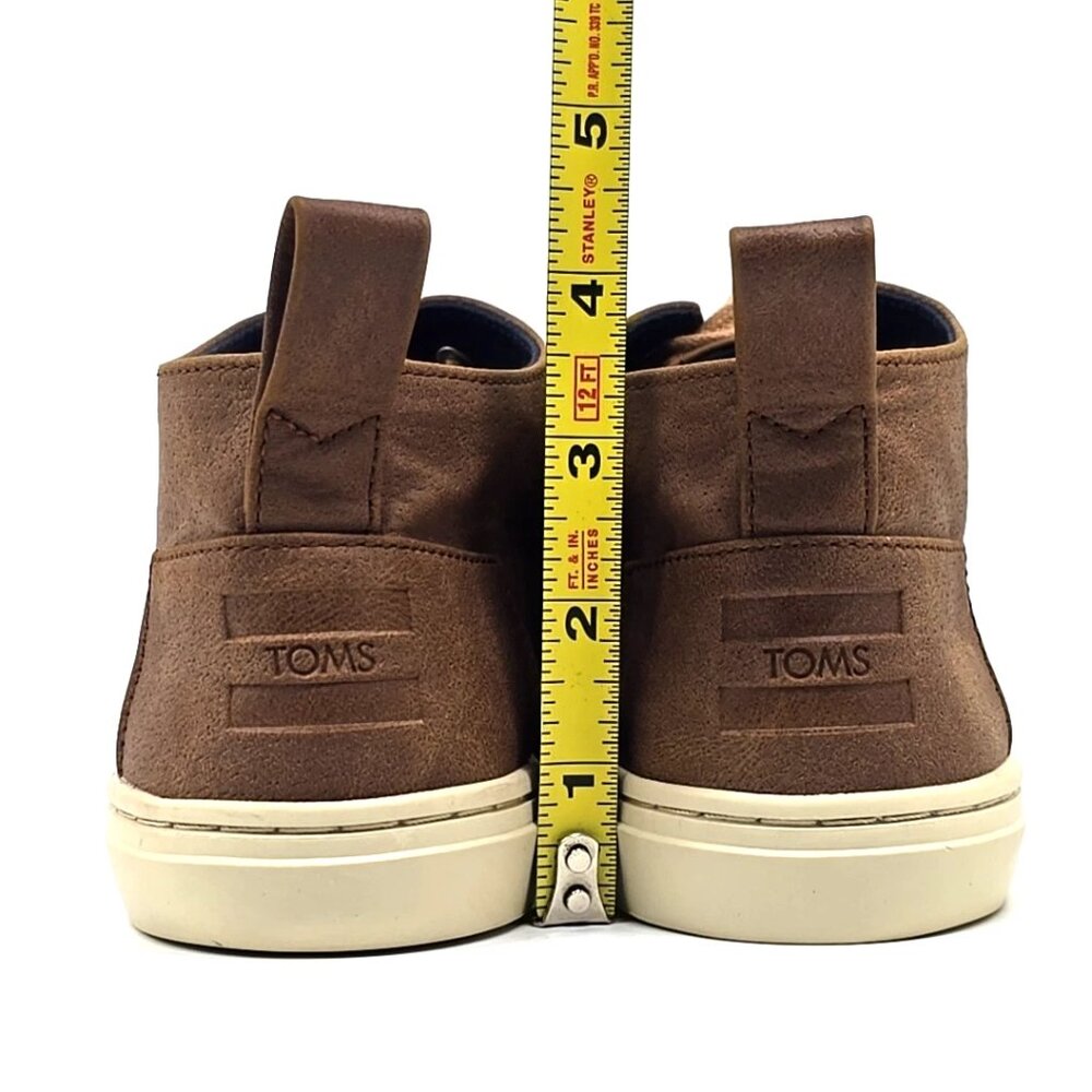 TOMS BOTAS CUPSOLE Big Kid Brown Dress Sneakers Shoes Boots Boys Size 6 - Picture 4 of 12
